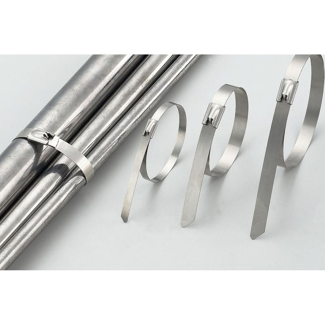 Zip Tie Kit for Heat Wrap - Stainless Steel - 12" - 5 Piece