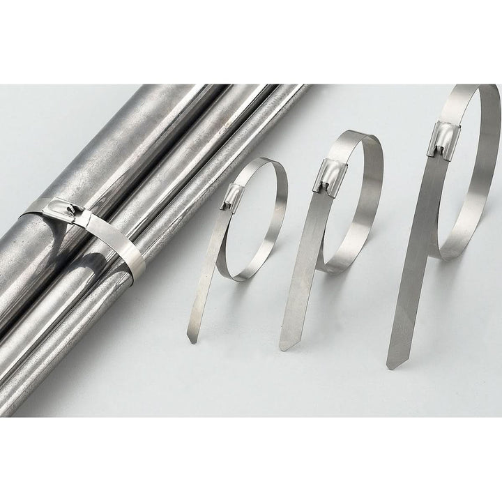 Zip Tie Kit for Heat Wrap - Stainless Steel - 12" - 5 Piece