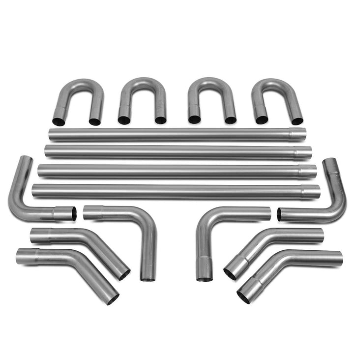 Universal 2.25" Polished Exhaust Piping Kit