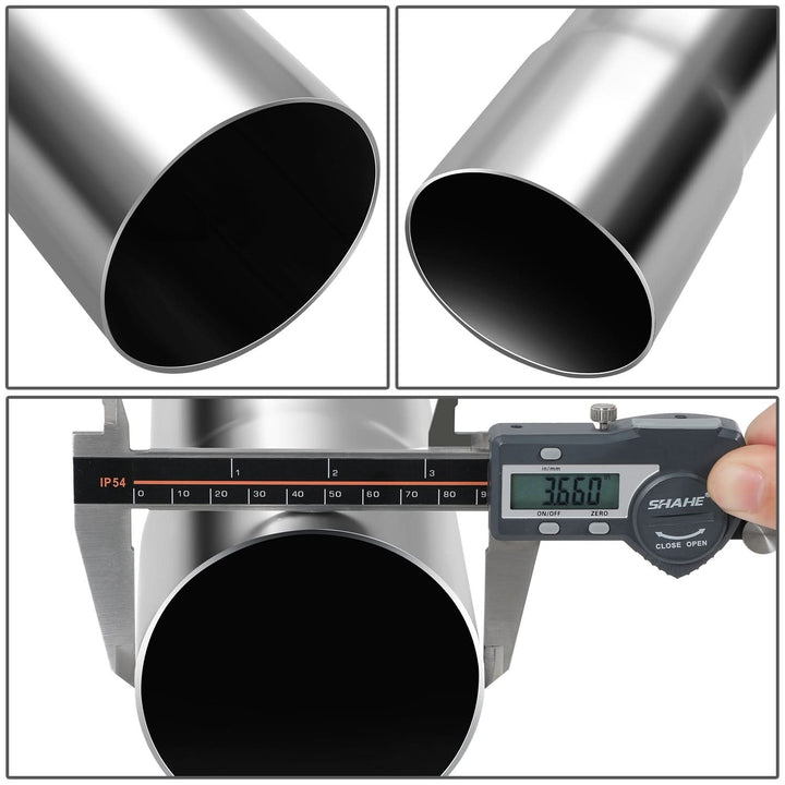 Universal Exhaust Piping Kit - Mild Steel - 3.5" OD - 16 Pieces