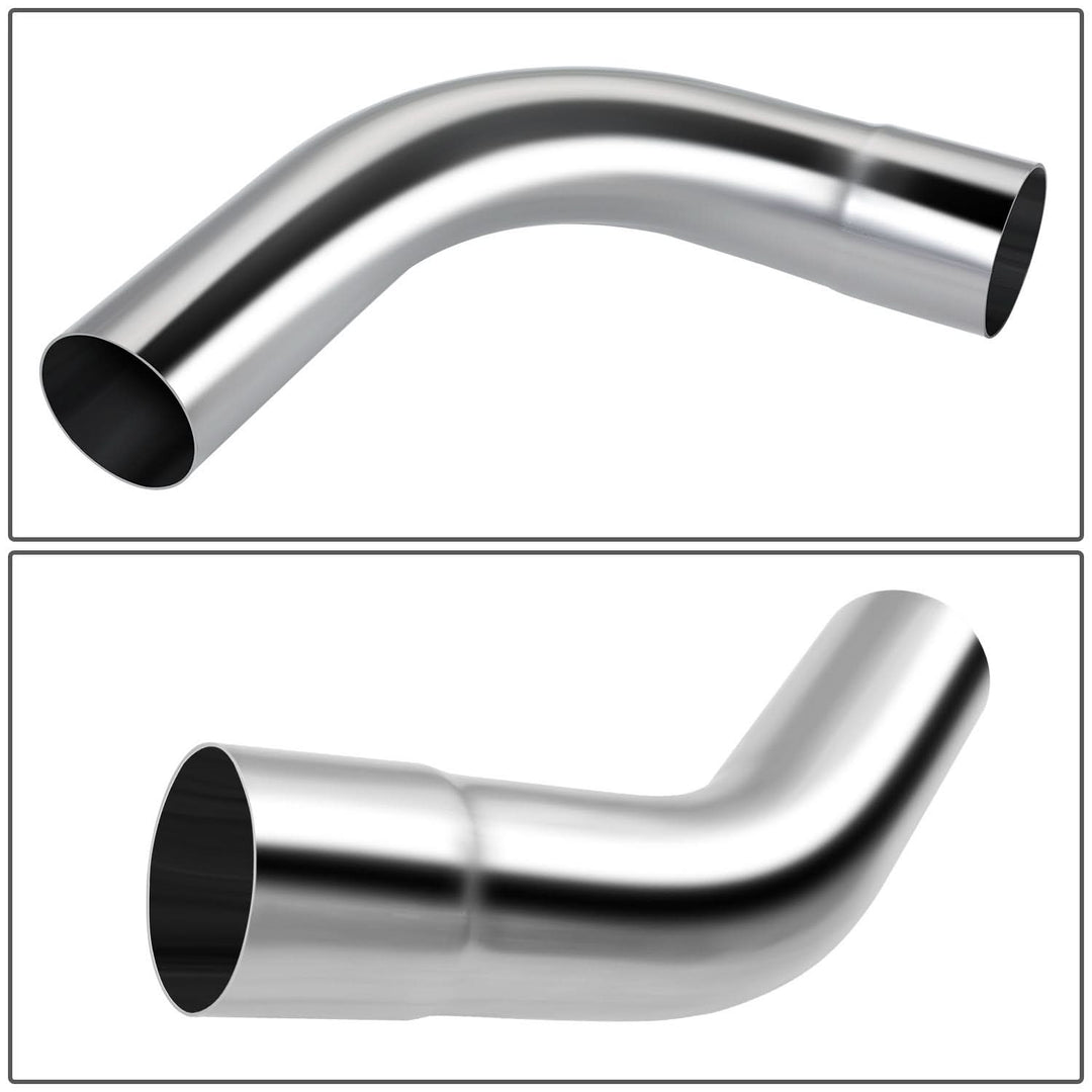 Universal 3.5" Exhaust Piping Kit - Mild Steel - 8 Piece Set