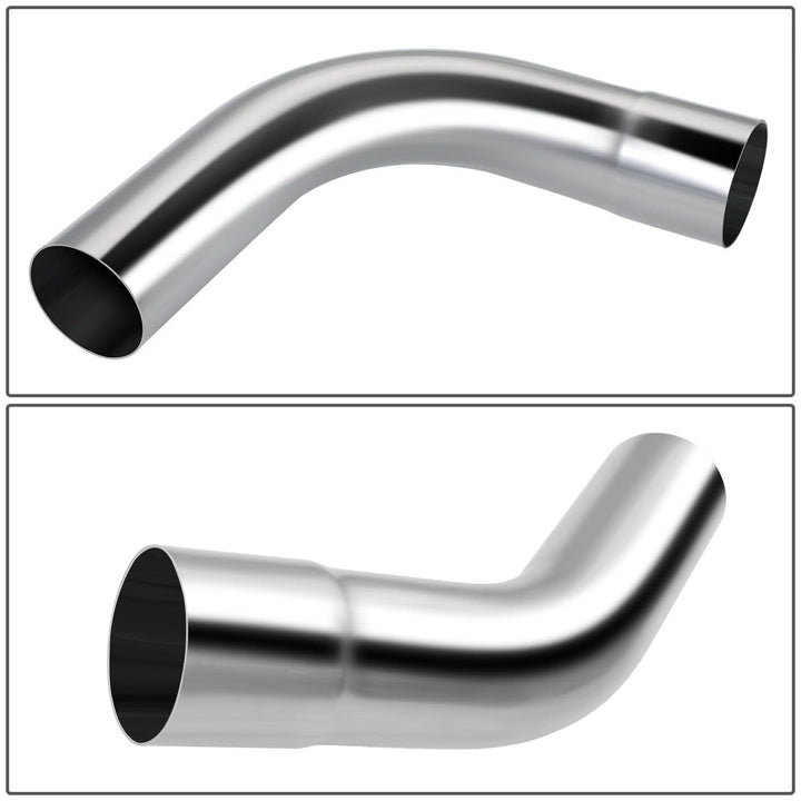 Universal 3.5" Exhaust Piping Kit - Mild Steel - 8 Piece Set