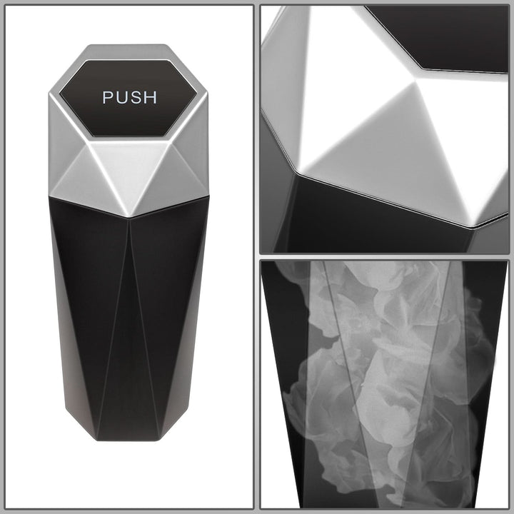 Universal Vehicle-Mounted Garbage Can - Silver