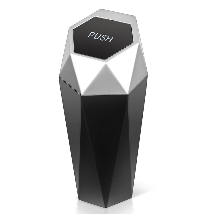 Universal Vehicle-Mounted Garbage Can - Silver