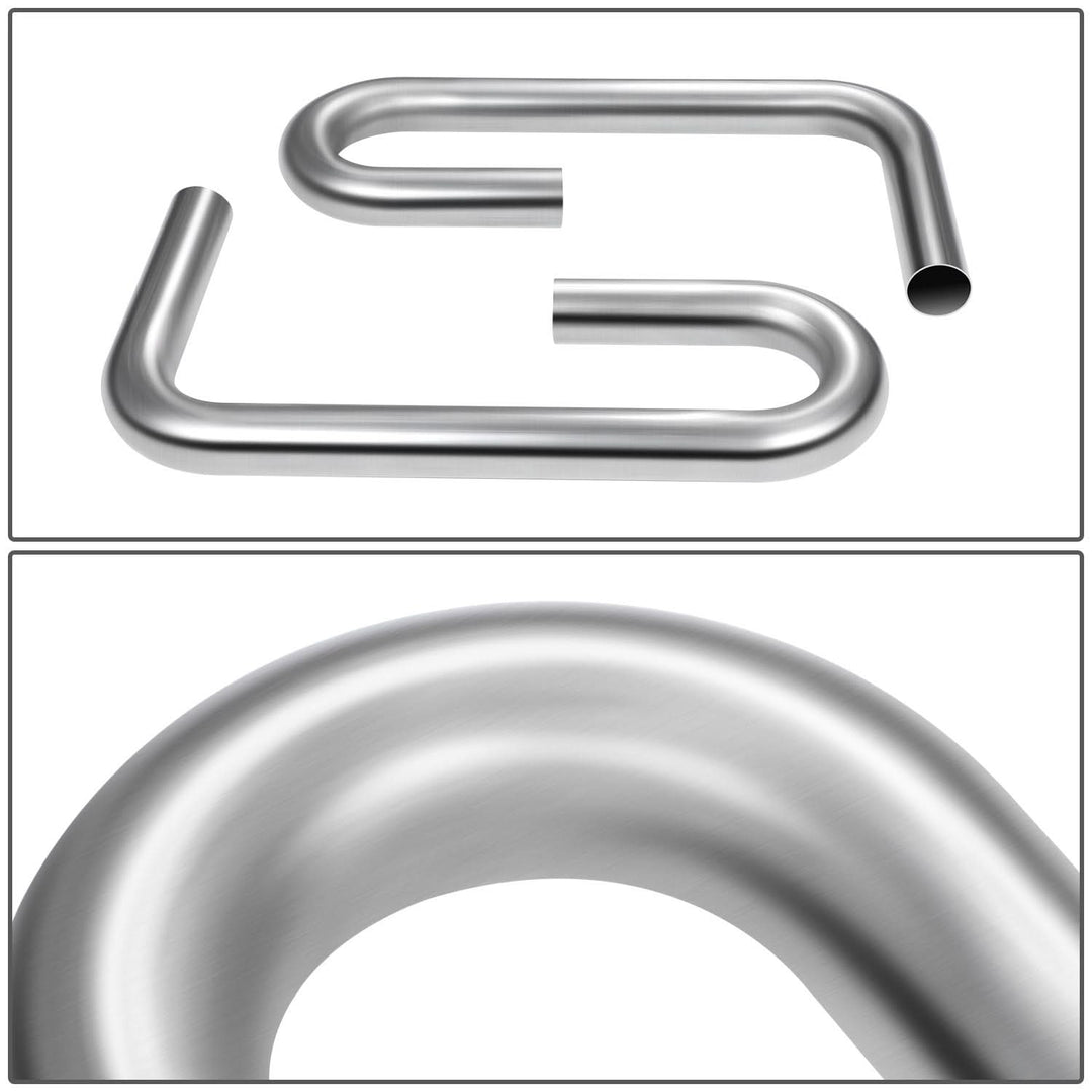2" to 2.15" Flared 90 Degree L-Bend Exhaust Pipe Tubing Mild Steel