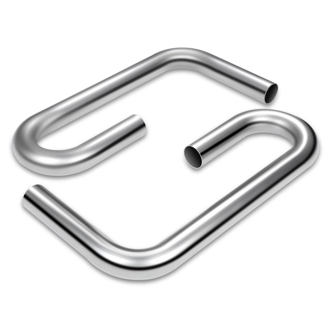 2" to 2.15" Flared 90 Degree L-Bend Exhaust Pipe Tubing Mild Steel