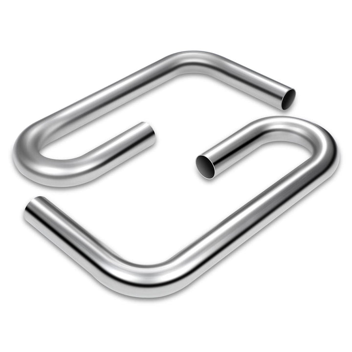 2" to 2.15" Flared 90 Degree L-Bend Exhaust Pipe Tubing Mild Steel