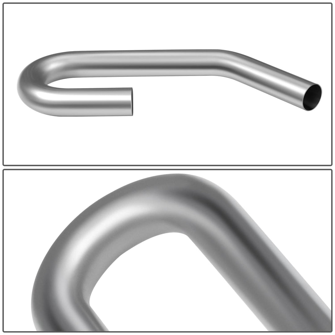 2" OD 45/180 Degree U-Bend Exhaust Pipe Tubing - 18-Gauge