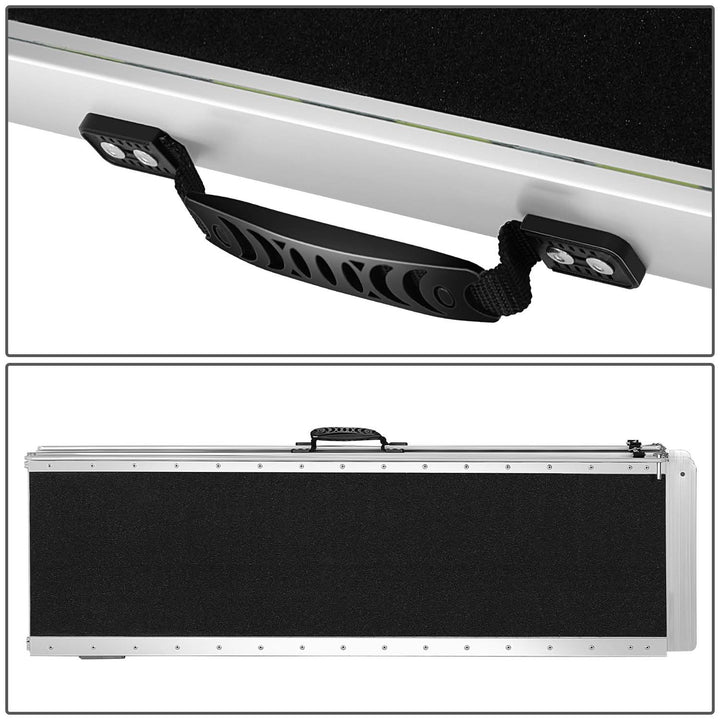 29" x 8' Aluminum Wheelchair Ramp - Metallic Black