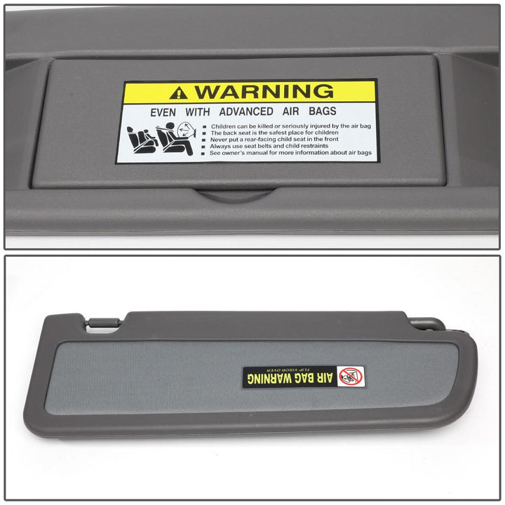 2006-2011 Honda Civic Sun Visor - Driver Side Dark Gray
