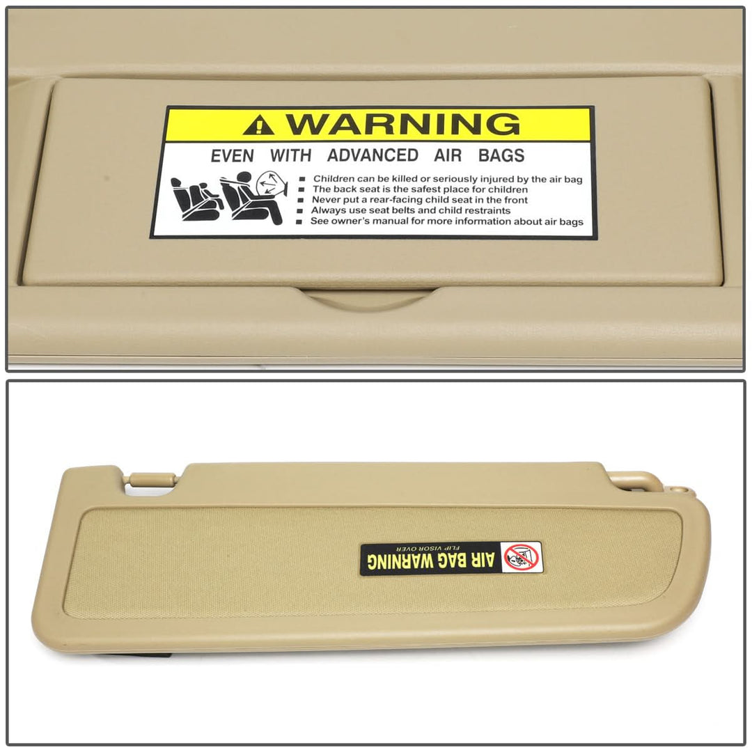 06-11 Honda Civic Sun Visor Driver Side Beige