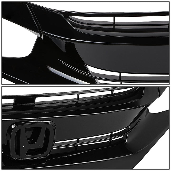 2016-2021 Honda Civic Front Bumper Grille - Black