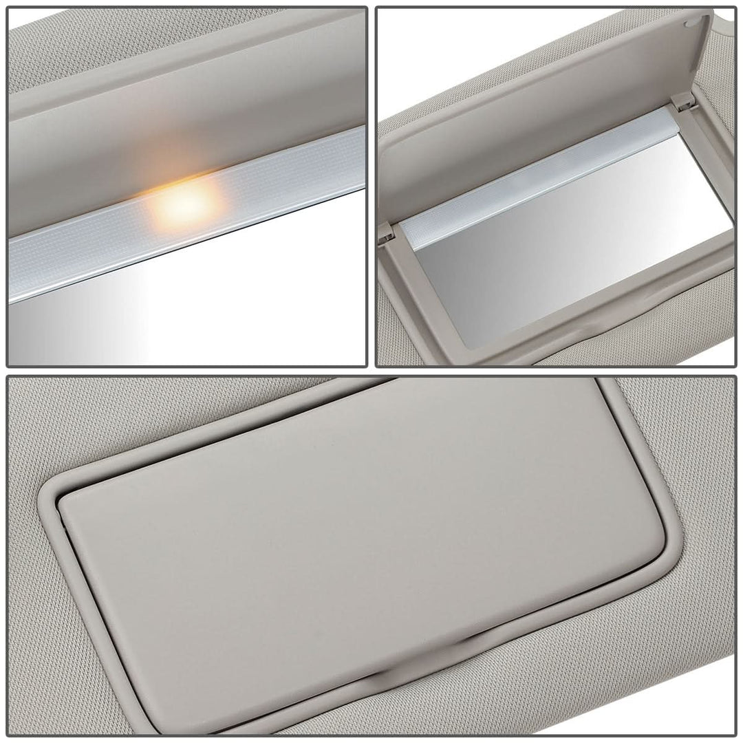 2013-2018 Nissan Altima Sun Visor with Lighted Mirror - Gray