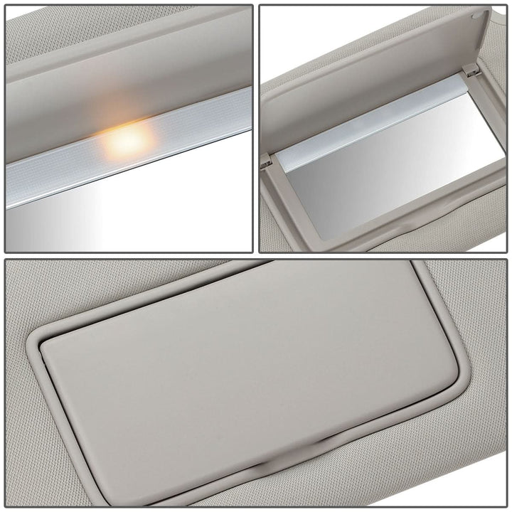 2013-2018 Nissan Altima Sun Visor with Lighted Mirror - Gray
