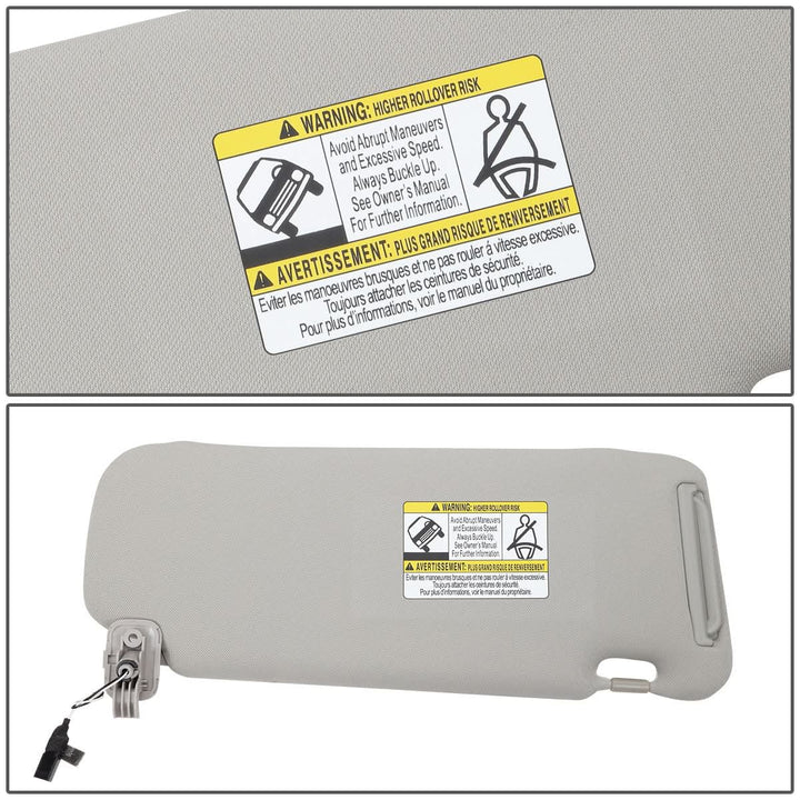 2010-2015 Mazda CX-9 Sun Visor with Lighted Mirror - Gray