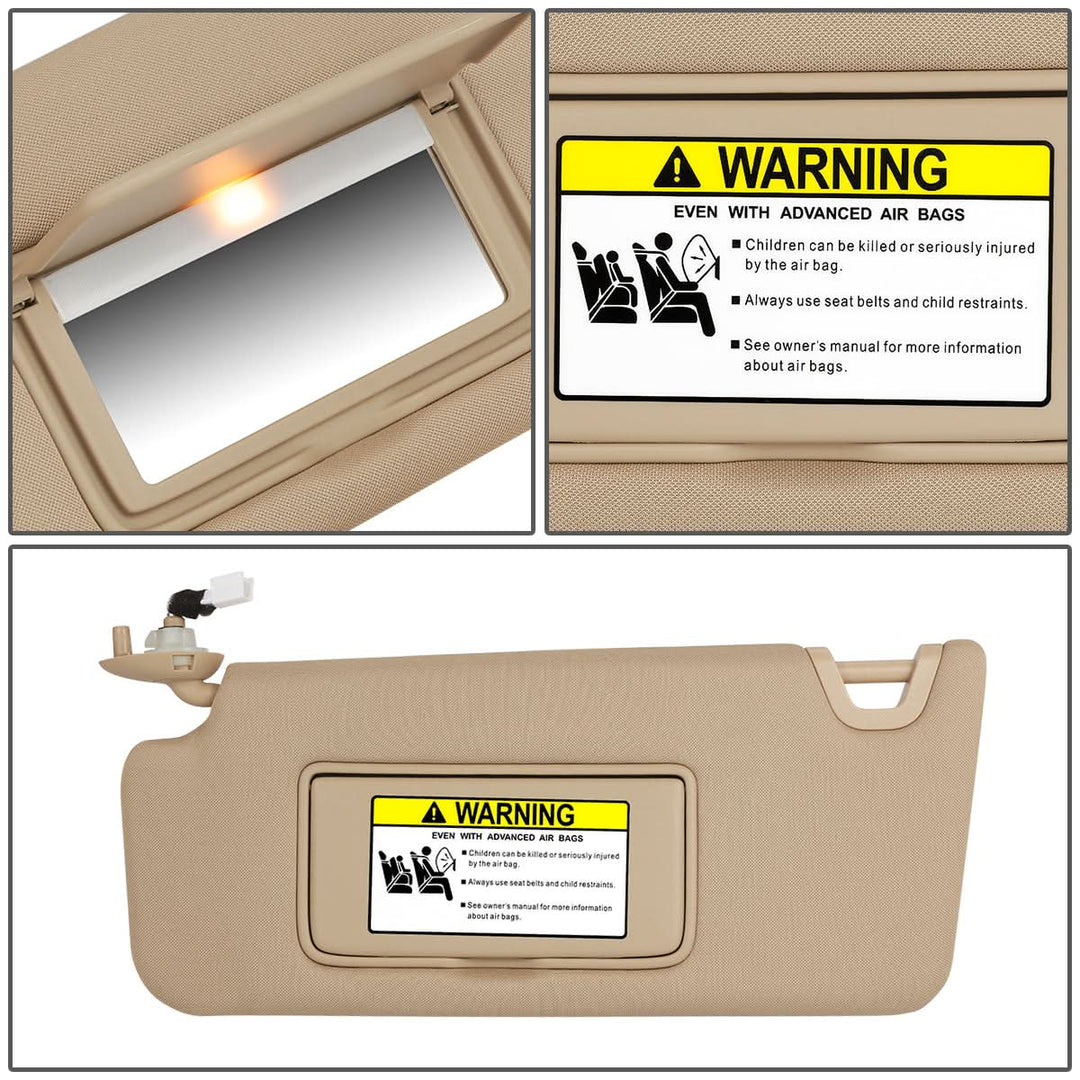 2008-2012 Honda Accord Sun Visor - Tan