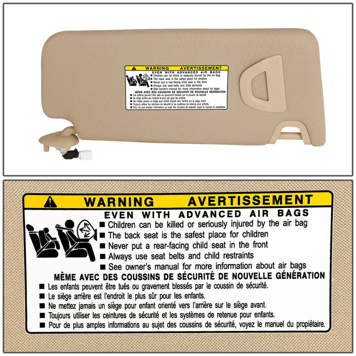 2008-2012 Honda Accord Sun Visor - Tan