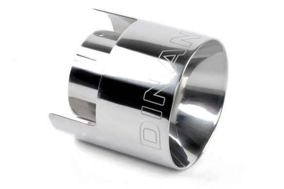 Dinan Double-Walled 4.5" Clamp-On Exhaust Tip (Polished) Polished - 4.5" Outlet, 3" Inlet
