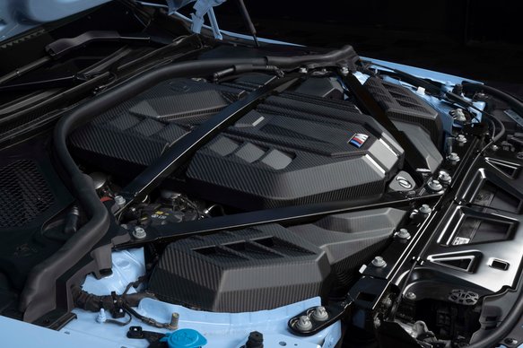 Dinan Matte Carbon Fiber Engine Cover - 2021-2025 BMW M2/M3/M4 Matte Carbon Fiber - G80/G82/G87