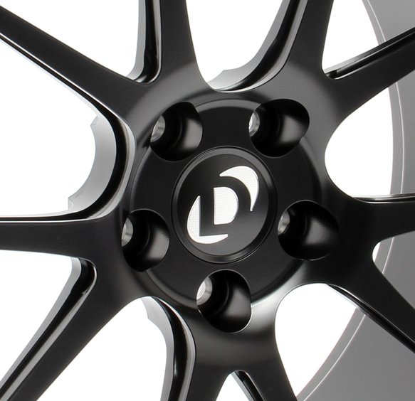 Forgeline GA1R Performance Wheel Set - 2008-2013 BMW M3 Front: 19 x 9 - Rear: 19 x 10 - Black - Dinan Center Cap - E90/E92/E93