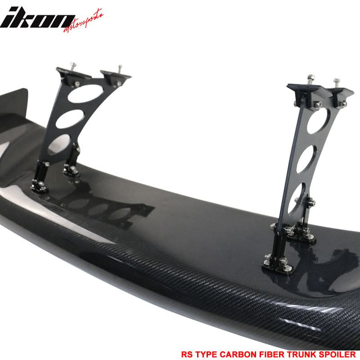 Universal 57" JDM GT RS Style 3D Rear Trunk Spoiler Wing Carbon Fiber