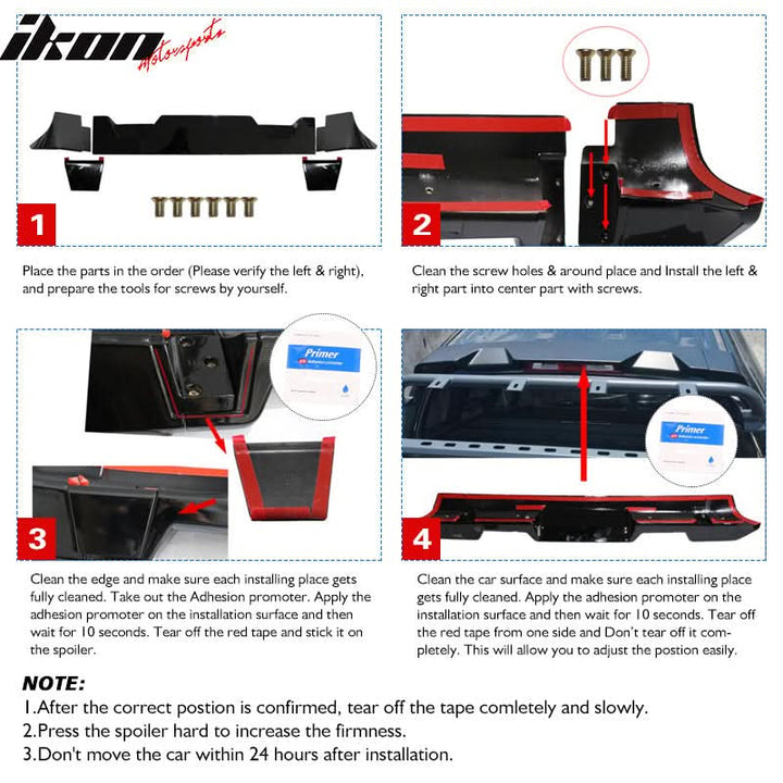 2009-2014 Ford F-150 All Cab & Bed Size IKON Style ABS Roof Spoiler