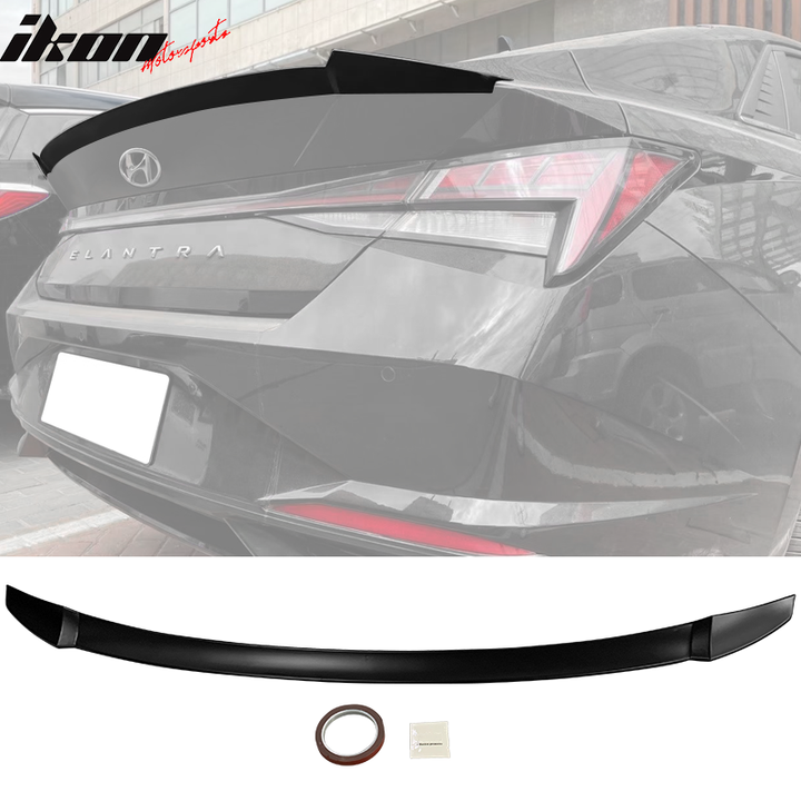 2021-2025 Hyundai Elantra 4DR Sedan M4 Rear Trunk Spoiler Wing ABS