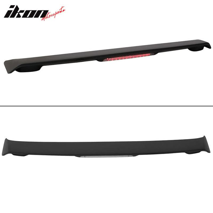 2009-2011 Corolla S LE XLE Black Rear Spoiler Wing LED Brake Lamp ABS