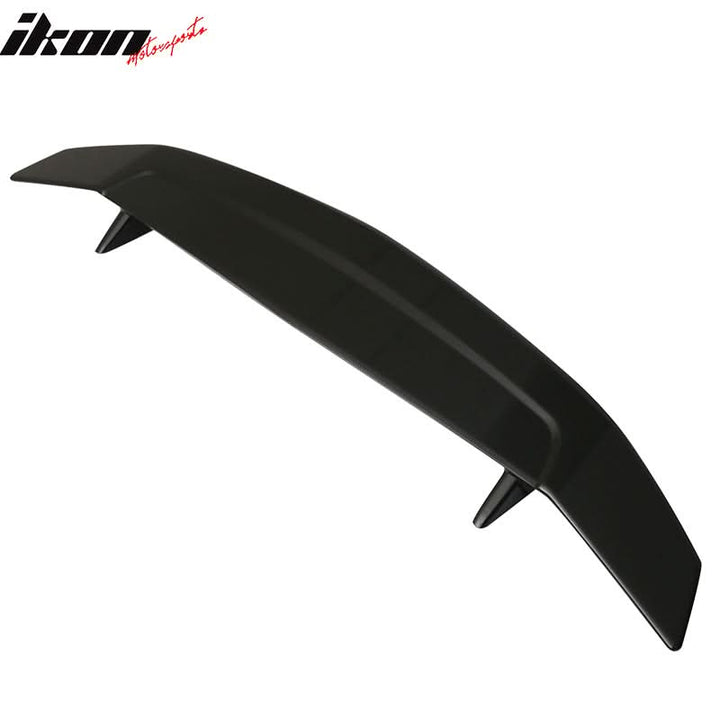 Universal Rear Spoiler Wing With 3rd Brake Light Ikon Style Trunk Wing