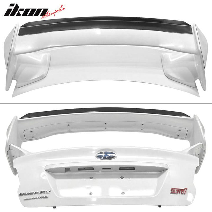 2008-2014 Subaru WRX STi Transparent Smoke Top Gurney Flap Acrylic