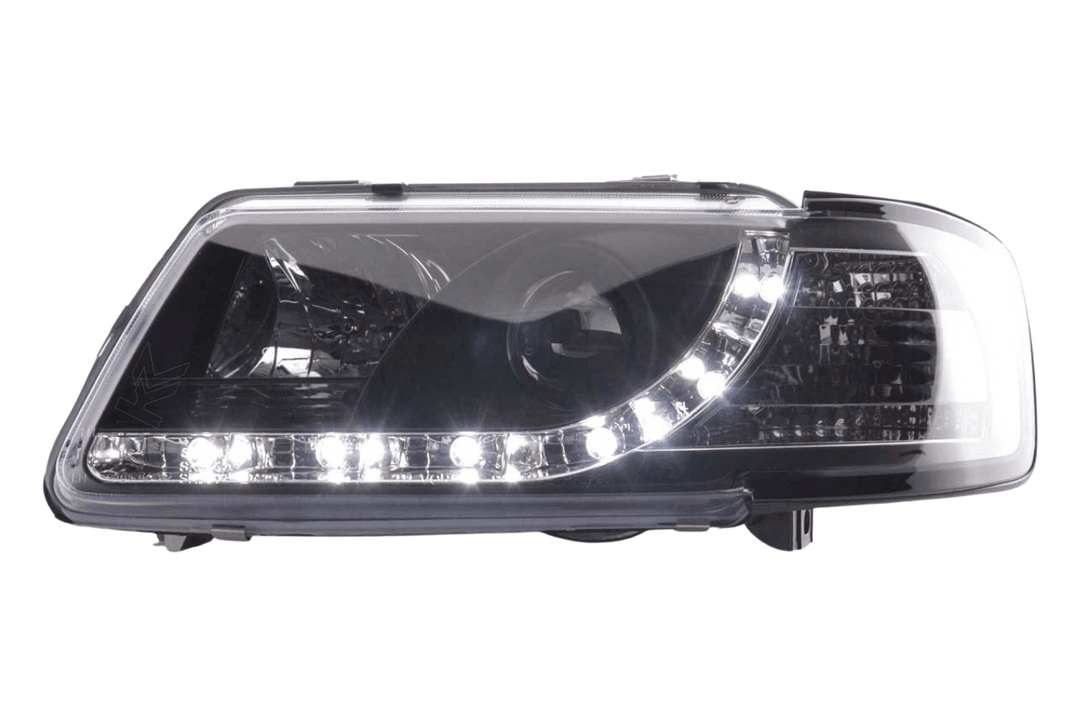 Audi A3 (8L) Black LED Headlights with Daytime Running Lights  (1996-2000)