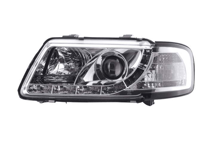 Audi A3 (8L) Chrome LED Headlights with Daytime Running Lights  (1996-2000)