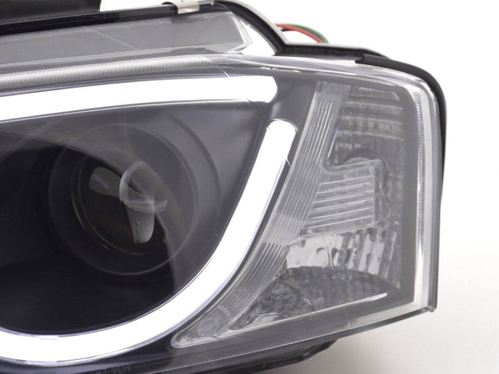 Audi A3 (8P 8PA) Black LED Headlights with Daytime Running Lights (2008-2012)