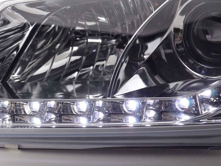 Audi A3 (8P / 8PA) Chrome LED Headlights with Daytime Running Lights (2003 - 2007)