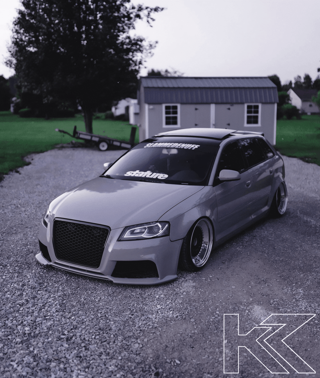 Audi A3 (8p) Hatchback Smoked/Clear LED Tail Lights (2004-2008)