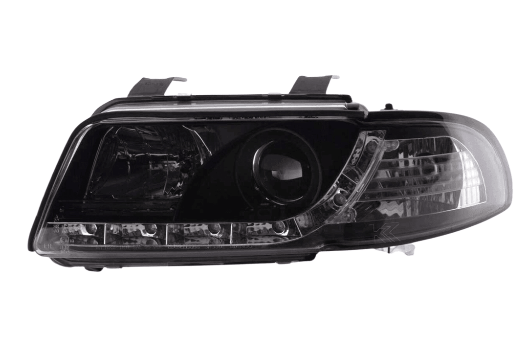 Audi A4 (B5 8D) Black LED Headlights with Daytime Running Lights (1995-1999)