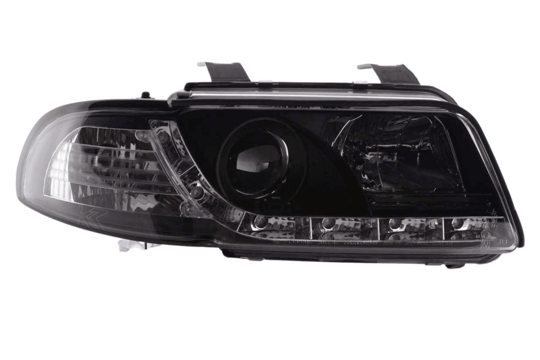 Audi A4 (B5 8D) Black LED Headlights with Daytime Running Lights (1995-1999)