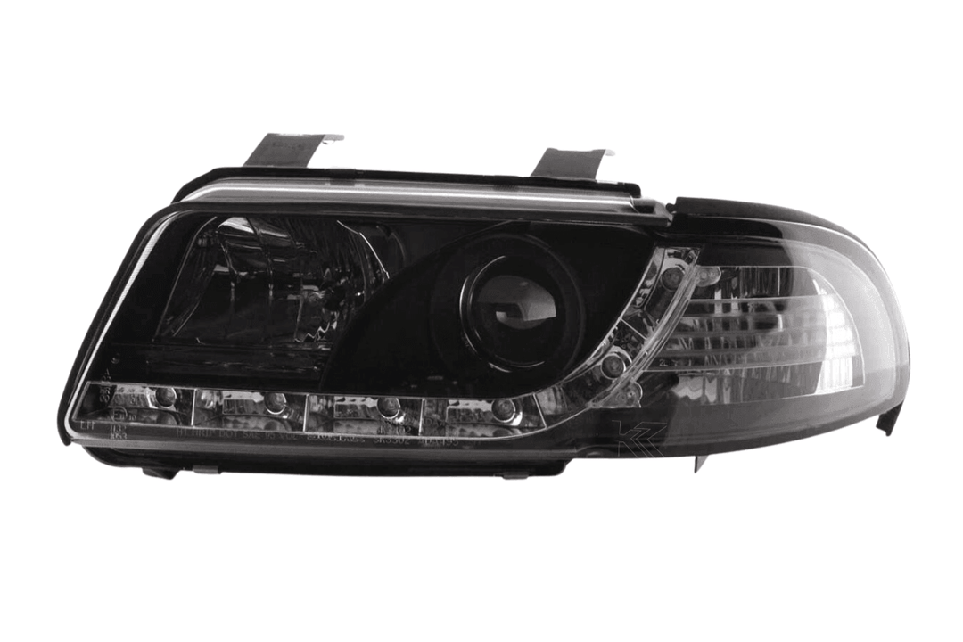 Audi A4 (B5 8D) Black LED Headlights with Daytime Running Lights (1999-2001)