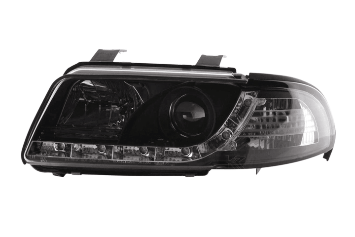 Audi A4 (B5 8D) Black LED Headlights with Daytime Running Lights (1999-2001)