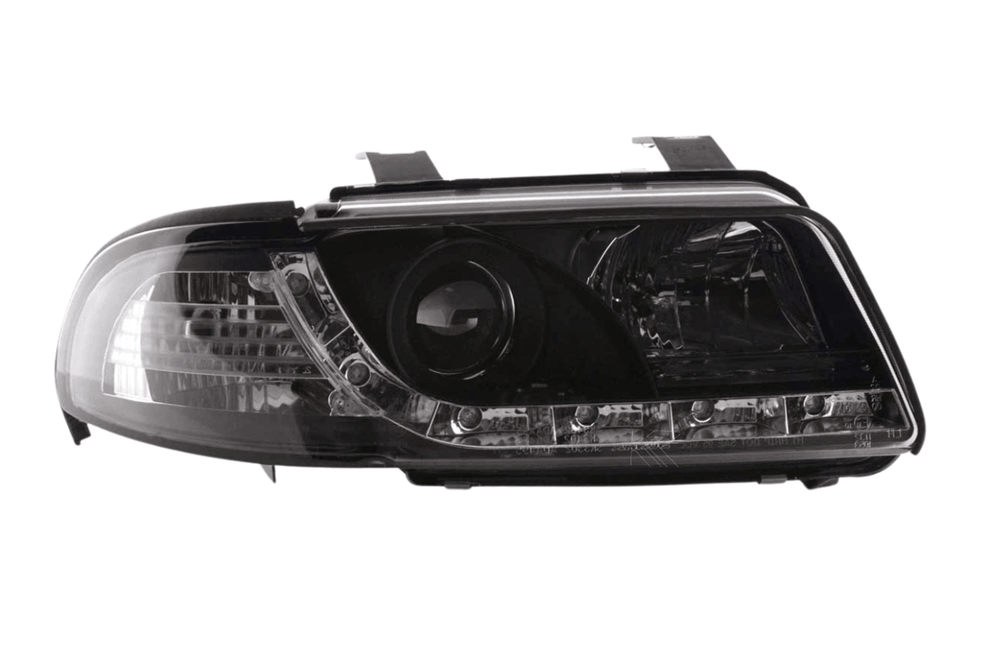 Audi A4 (B5 8D) Black LED Headlights with Daytime Running Lights (1999-2001)
