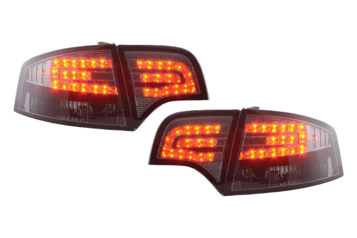 Audi A4 (B7/8E) Sedan Chrome Smoke LED Taillights Set (2004-2007)