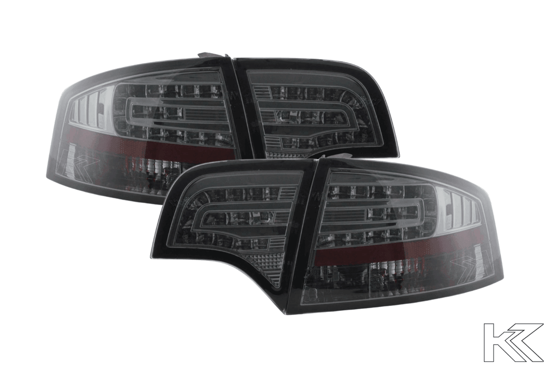 Audi A4 (B7/8E) Sedan Chrome Smoke LED Taillights Set (2004-2007)