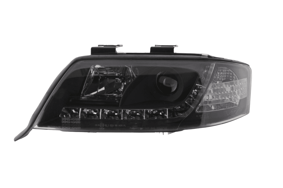 Audi A6 (C5 4B) Black LED Headlights with Daytime Running Lights (1997-2001)