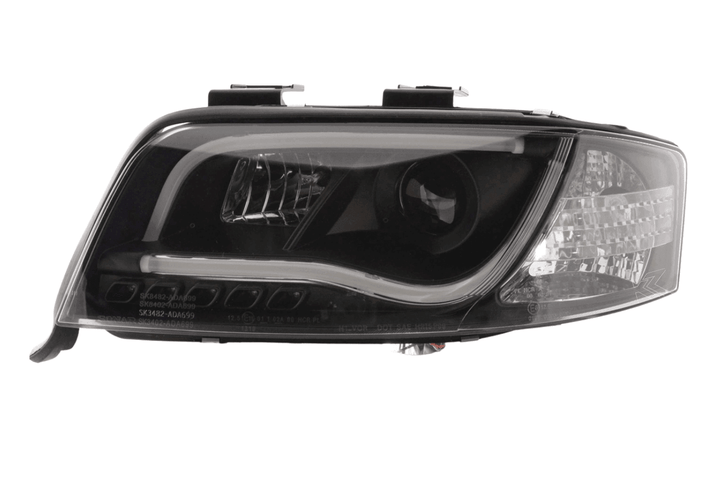 Audi A6 (C5 4B) Black LED Headlights with Daytime Running Lights (2001-2004)
