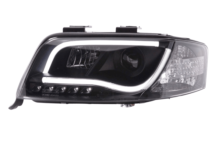 Audi A6 (C5 4B) Black LED Headlights with Daytime Running Lights (2001-2004)