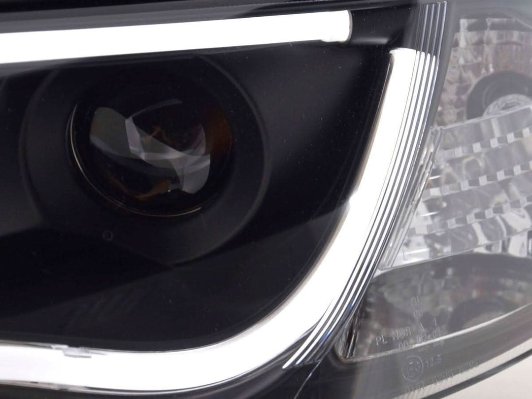 Audi A6 (C5 4B) Black LED Headlights with Daytime Running Lights (2001-2004)