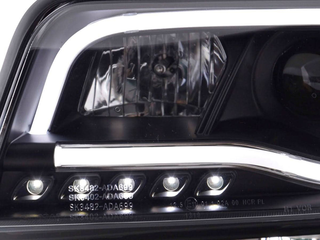 Audi A6 (C5 4B) Black LED Headlights with Daytime Running Lights (2001-2004)