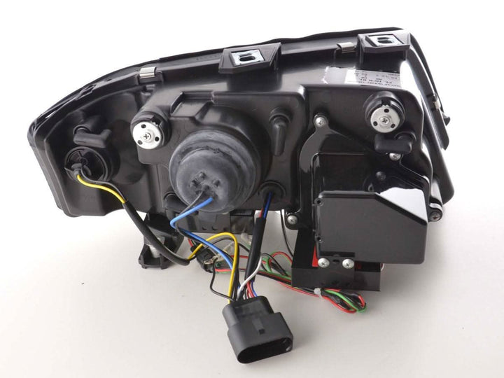 Audi A6 (C5 4B) Chrome LED Headlights with Daytime Running Lights (1997-2001) - With R87 approval