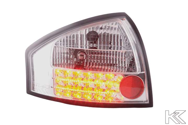 Audi A6 (C5/4B) Sedan Chrome Clear LED Taillights Set (1997-2003)