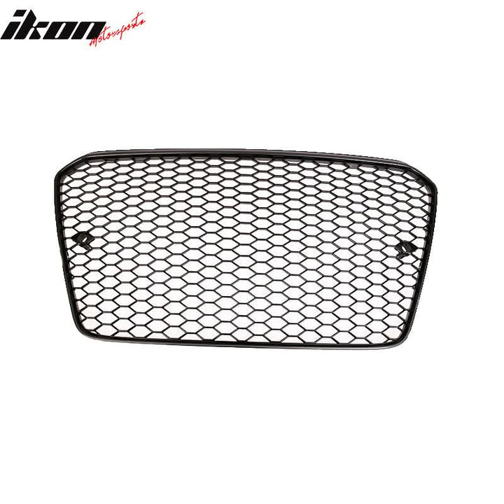 2013-2016 Audi A4 RS4 Black Front Sport Mesh Honeycomb Hood Grille
